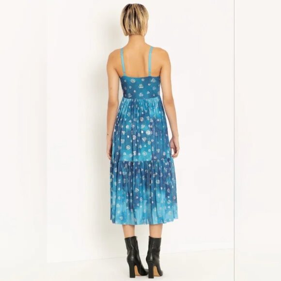 BlackMilk Avatar: The Last Airbender Earth Air Fire Water Sheer Midaxi Dress S - Picture 3 of 13